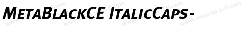 MetaBlackCE ItalicCaps字体转换